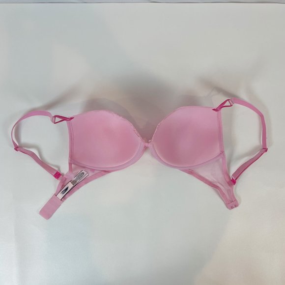 NWOT Victoria's Secret Bra 32DDD Lightly Lined Rockerwire Pink Lace B109 - Picture 5 of 10